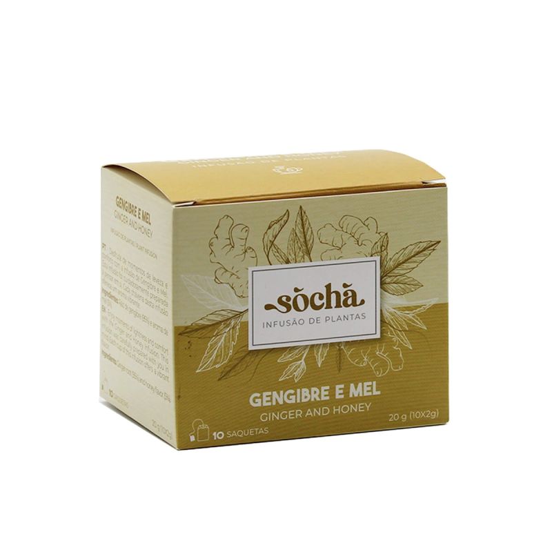 Infusão de Plantas SóChá - Gengibre e Mel 20g
