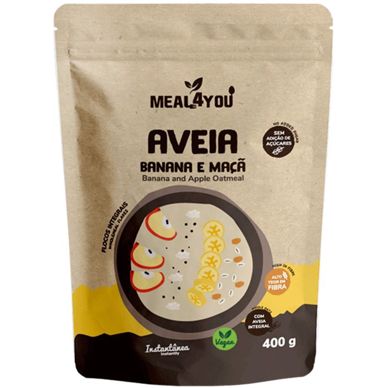 Aveia de Banana e Maçã Meal4You 400g