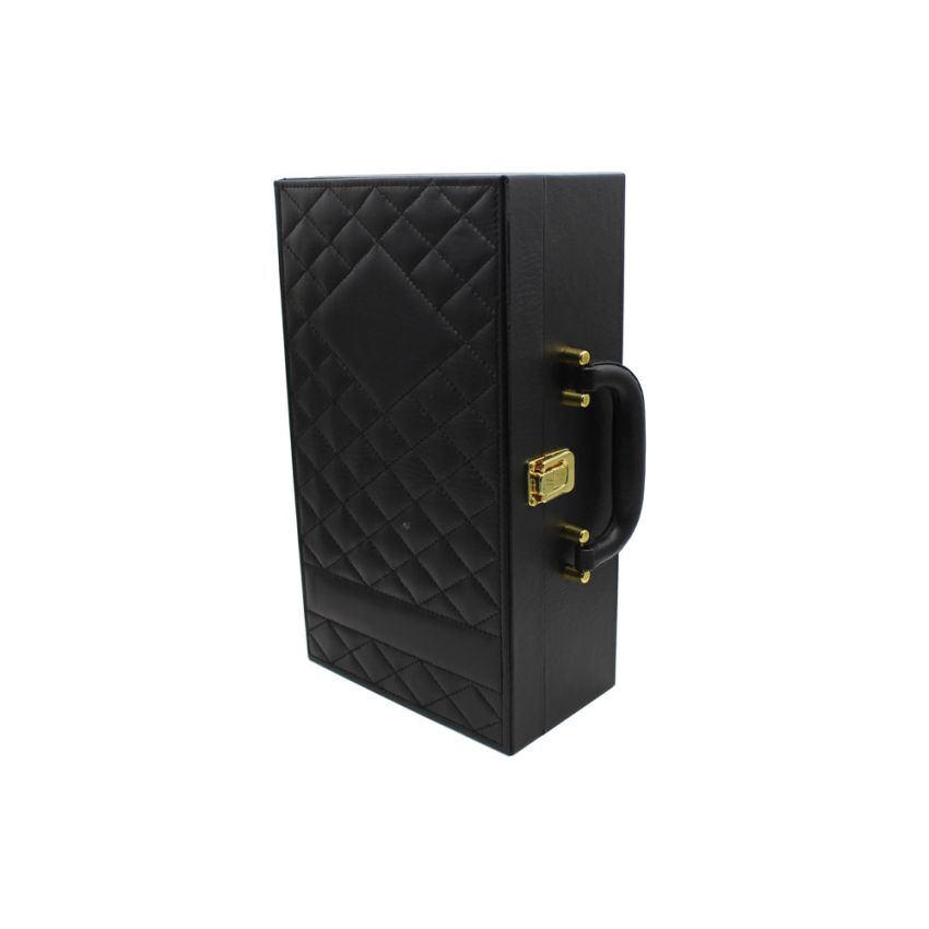 CFWB17 - Caixa de Vinho 2 garrafas preta