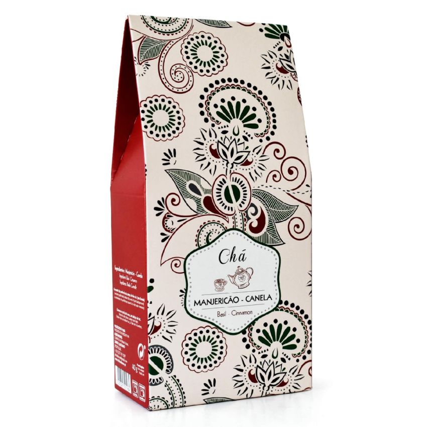 Chá de Manjericão Canela Sabor Lusitano 40g